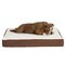Pet Adobe Memory Orthopedic Foam Dog Bed- Sherpa Top and Removable Cover- 30x20.5x4, Brown 570736QWY - alternate 1